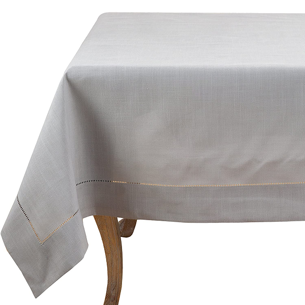 Black Hemstitched Tablecloth 70x120