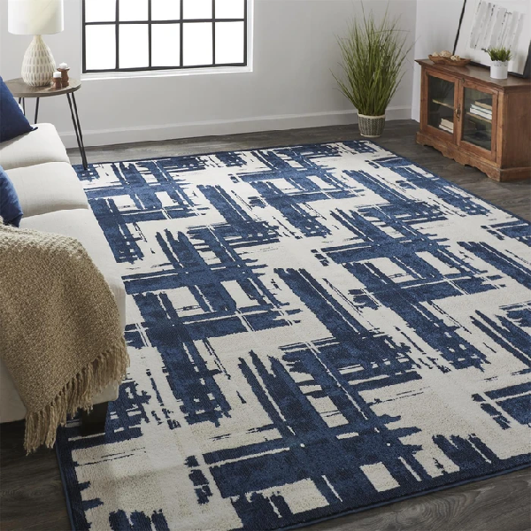 Blue & Beige 4x6 Rug