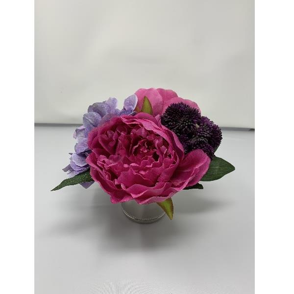 Peony & Hydrangea Pink Arrangement - Julep Container