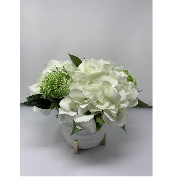 Hydrangea White &amp; Green Arrangement