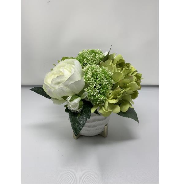 Peony White & Green Small Arrangement