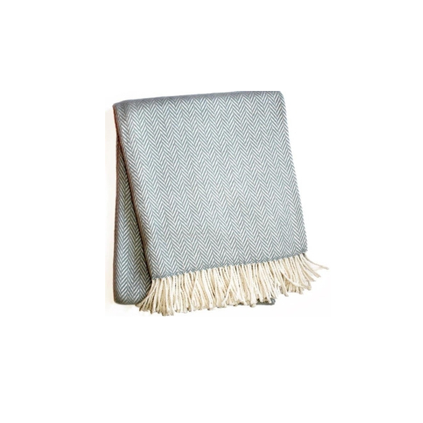 Skyline Chevron Light Blue Throw - Boutique Marie Dumas