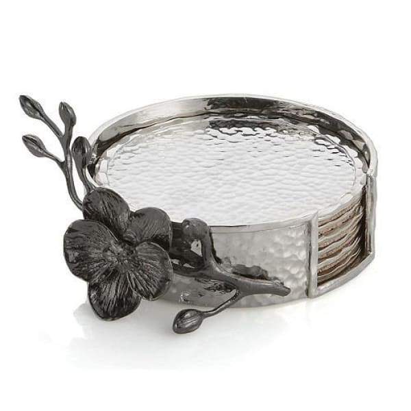 Michael Aram Black Orchid Coasters Set/6 - Boutique Marie Dumas