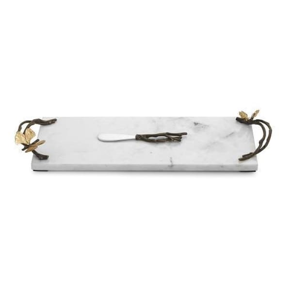 Michael Aram Butterfly Ginkgo Small Cheeseboard w/ Knife - Boutique Marie Dumas