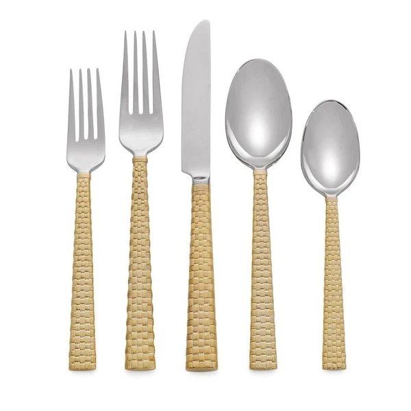 Michael Aram Palm Gold 5 Piece Flatware Set - Boutique Marie Dumas