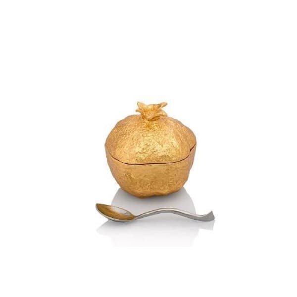 Michael Aram Pomegranate Mini Pot w/ Spoon - Boutique Marie Dumas