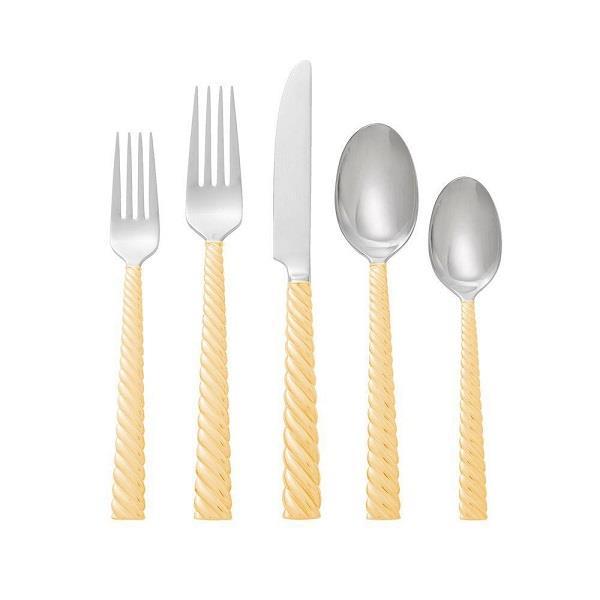 Michael Aram Twist Gold 5 Piece Flatware Set - Boutique Marie Dumas
