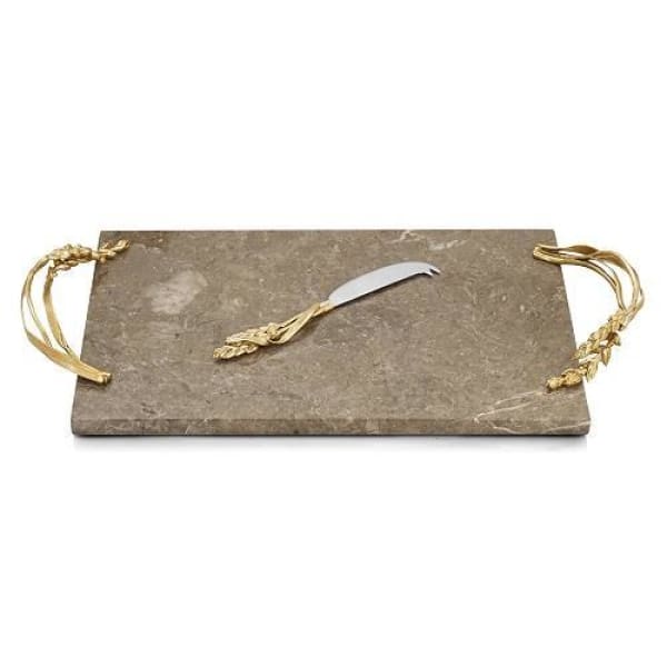 Michael Aram Wheat Cheese Board w/ Knife - Boutique Marie Dumas