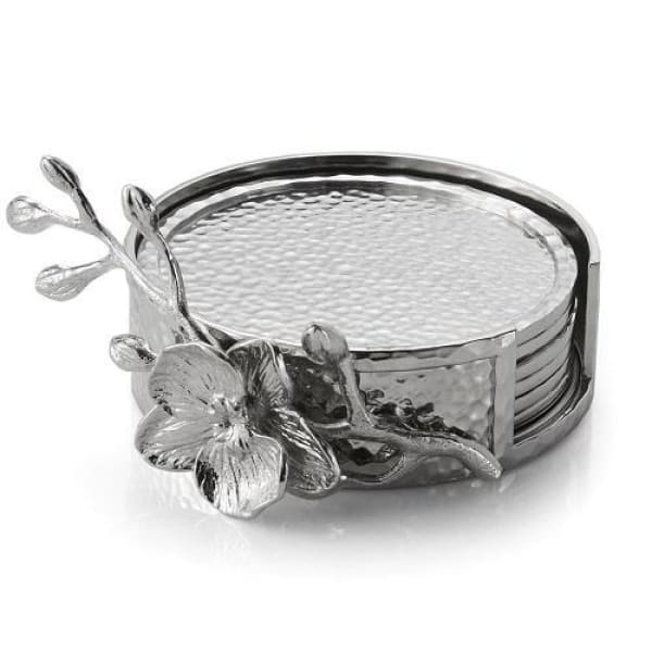 Michael Aram White Orchid Coasters Set/6 - Boutique Marie Dumas