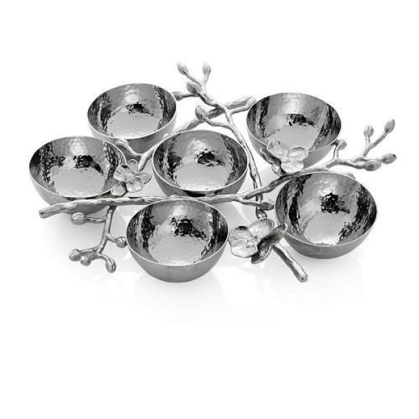 Michael Aram White Orchid Six Compartment Plate