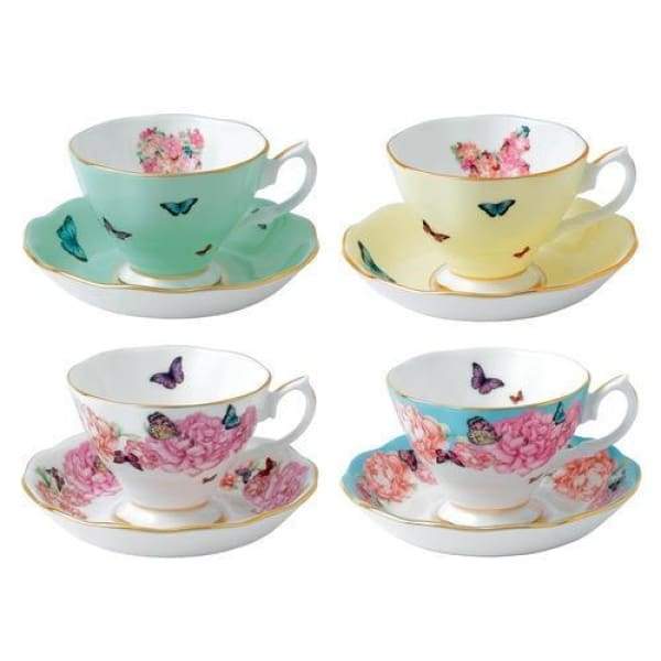 Miranda Kerr Teacup &amp; Saucer, S/4 - Boutique Marie Dumas