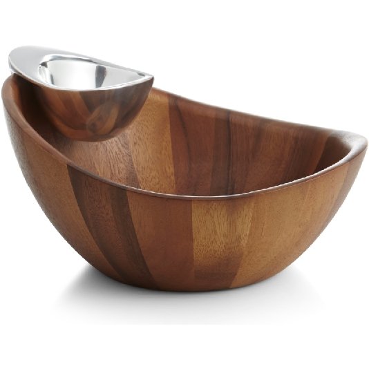 Nambe Harmony Chip &amp; Dip - Boutique Marie Dumas