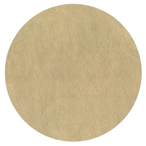 Gold Faux Leather Round Placemat