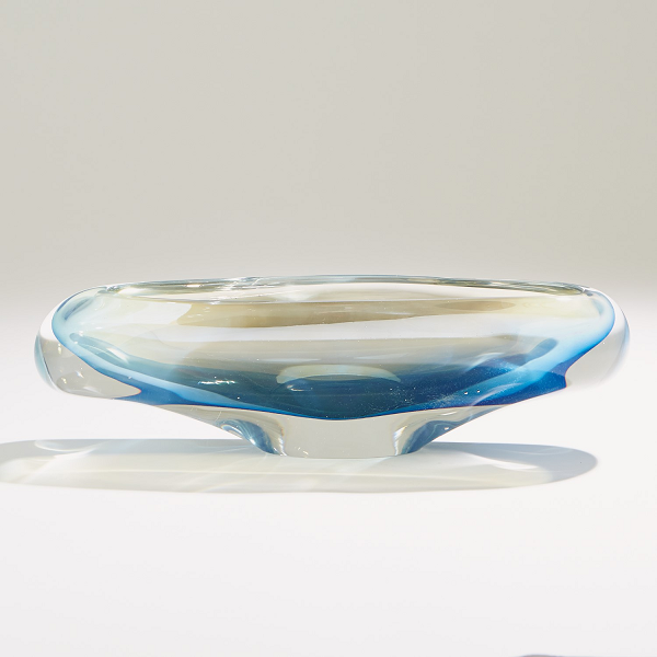 Canoe Shaped Blue Gelp Bowl
