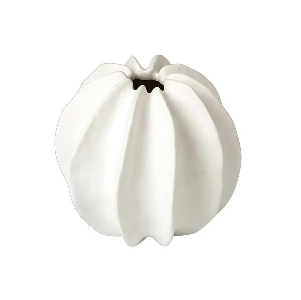 Matte White Carambola Vase