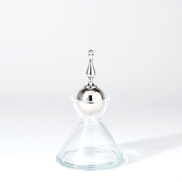 Small Nickel Finial Decanter