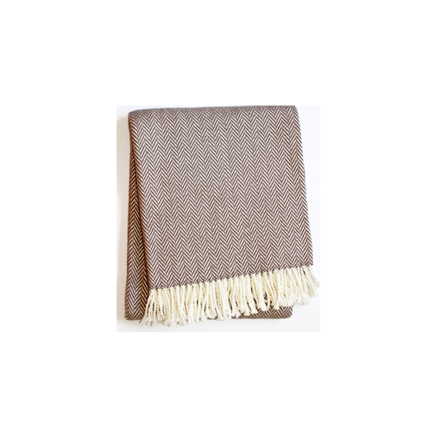 Skyline Chevron Taupe Throw