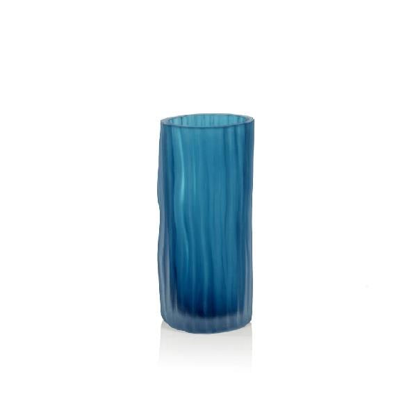 Small Indigo Glass Vase