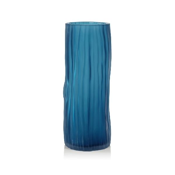 Large Indigo Glass Vase