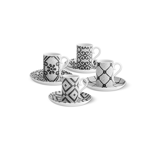 Calcada Portuguesa Coffee Cups and Saucers Set