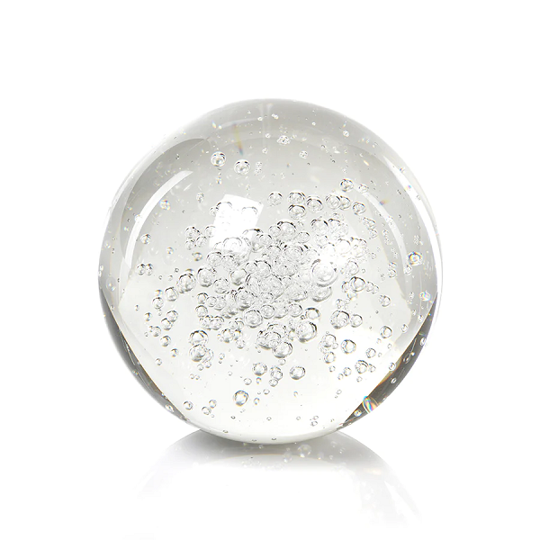 Large Crystal Ball with Bubbles
