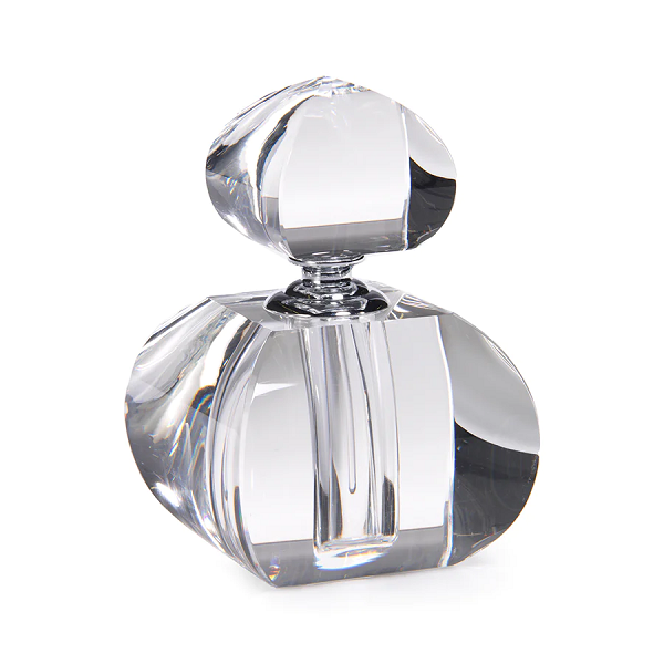 Small Curved Square Glass Perfume Bottle