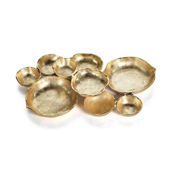 Cluster Serving Bowl - Gold