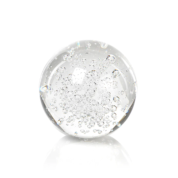 Medium Crystal Ball with Bubbles