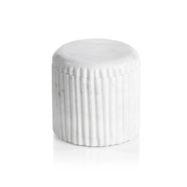 Pot à coton en marbre Marmo