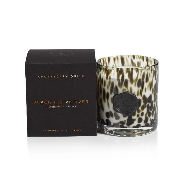 Boxed Opal Candle - Black Fig Vetiver