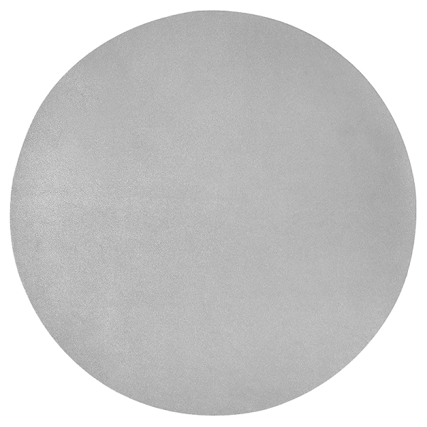 Round Silver Leather Placemat