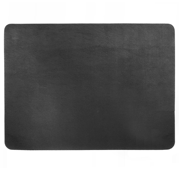 Rectangular Leather Placemat - Black - Boutique Marie Dumas