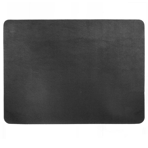 Rectangular Leather Placemat - Black