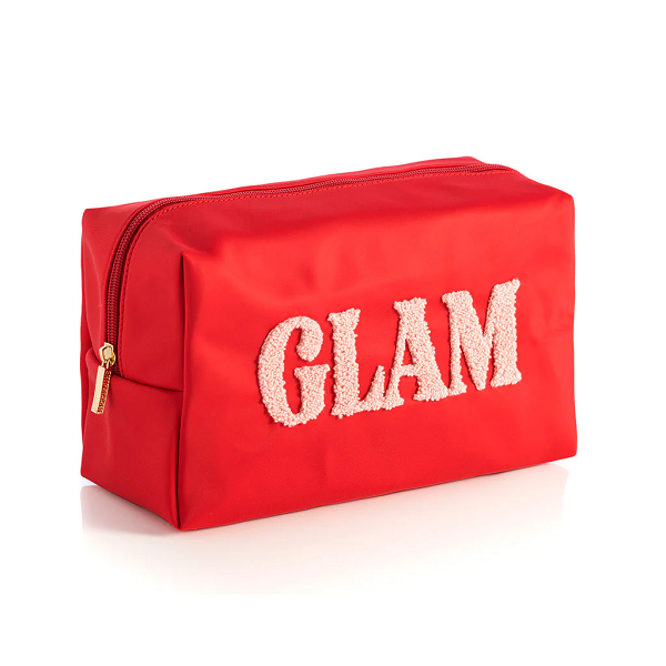 Red Glam Cosmetic Pouch