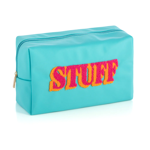 Turquoise Stuff Cosmetic Pouch