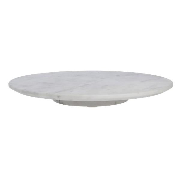Marble Lazy Susan - White
