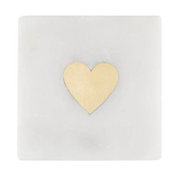 Marble Heart Coasters