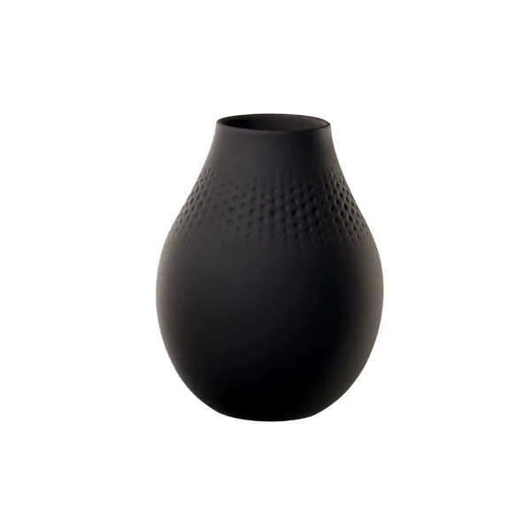Villeroy & Boch Tall Black Collier Vase 