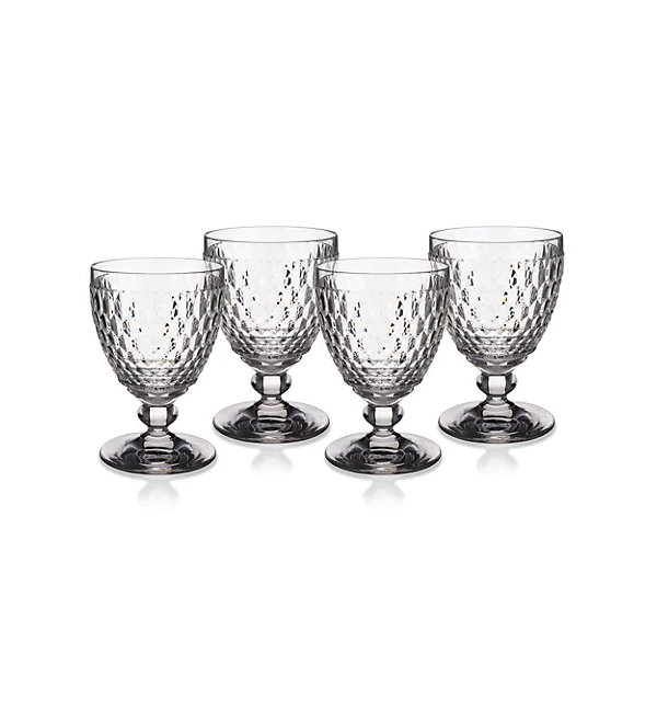 Villeroy & Boch Boston Set of 4 Clear Goblets