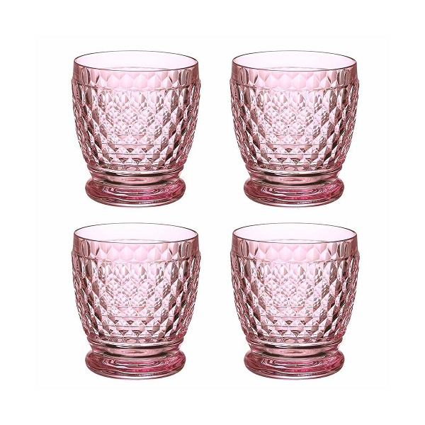 Villeroy & Boch Boston Set of 4 Pink Water Glasses