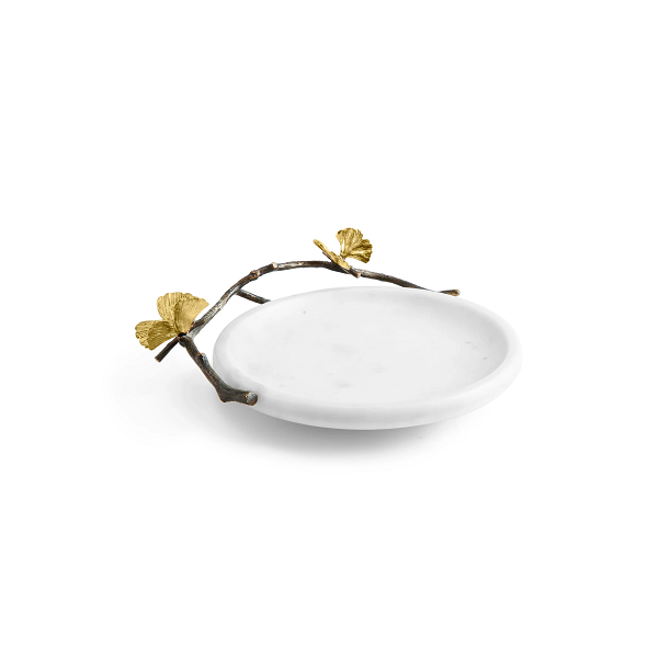 Michael Aram Butterfly Ginkgo White Trinket Tray - Boutique Marie Dumas