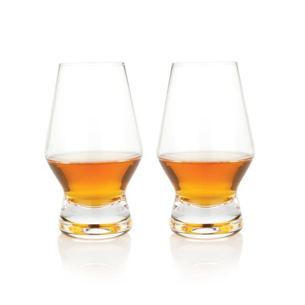 Crystal Scotch Footed Glass - Set of 2