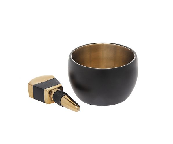 Nero d'Oro Stopper and Coaster