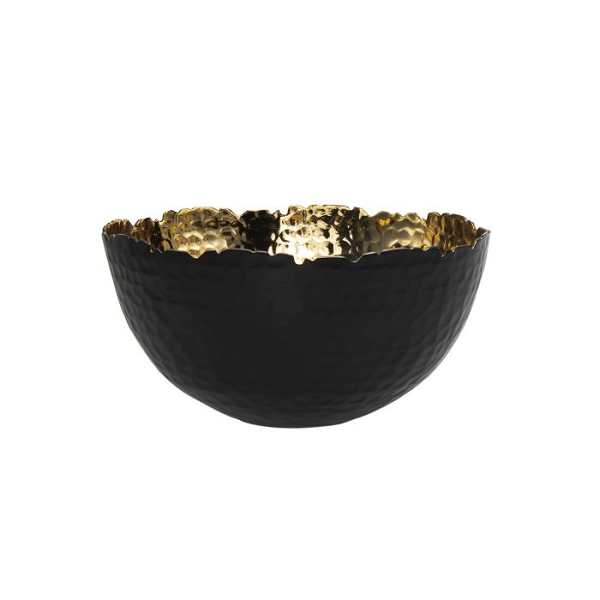 Black & Gold Fruit Bowl