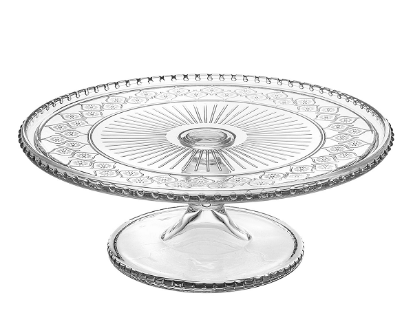 Classic Footed Cake Plate - Clear
