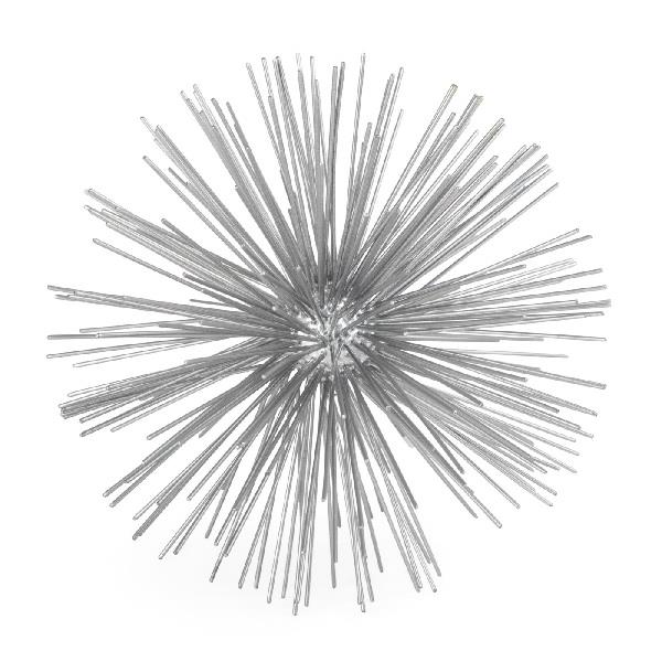 Large Silver Spike Sphere