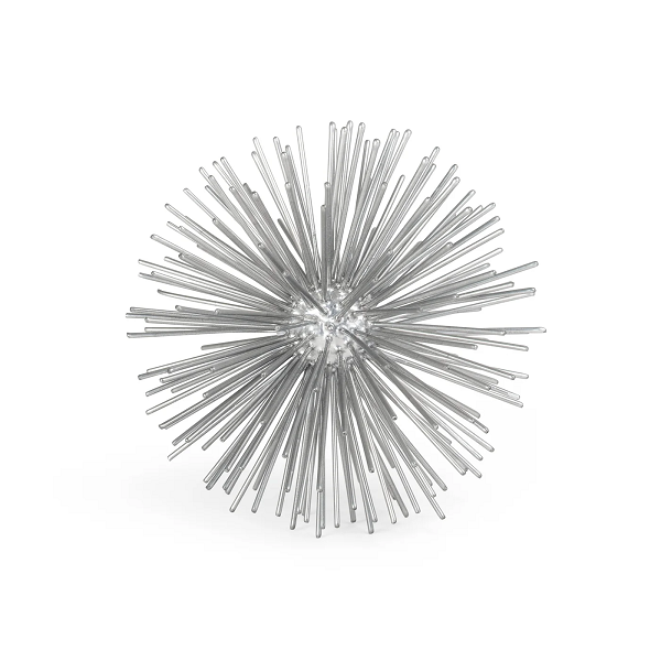 Small Silver Spike Sphere