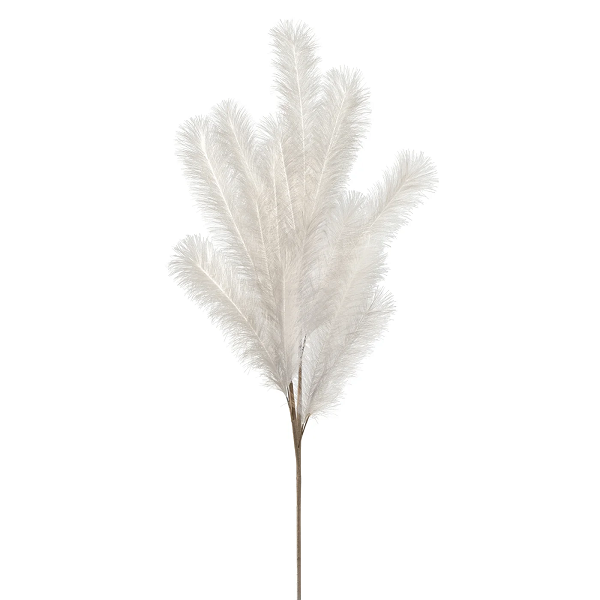 White Pampas Feather Stem