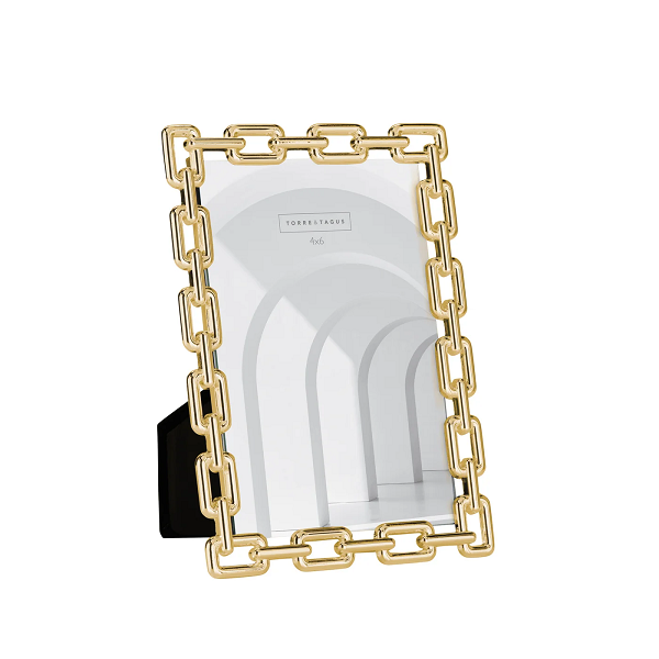 Chain Link Gold 4x6 Picture Frame