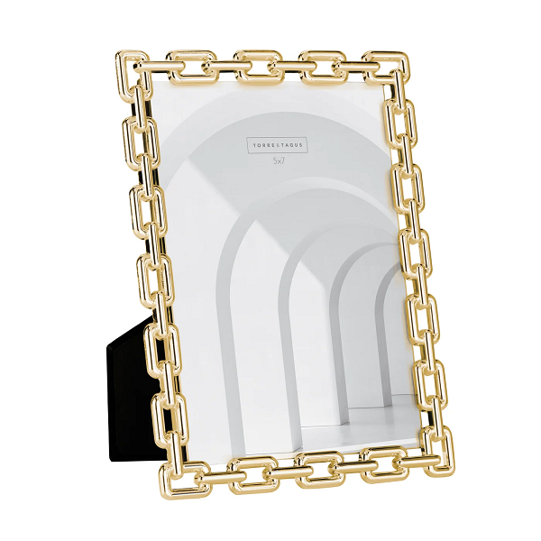 Chain Link Gold 5x7 Picture Frame